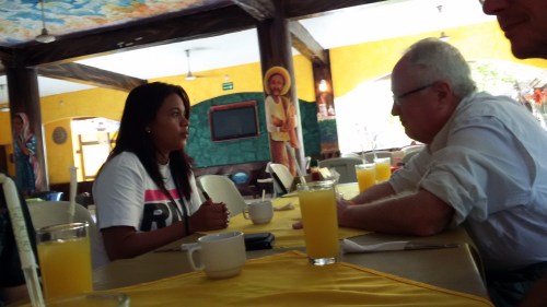 Mike Kelly being Mike Kelly -- loving on people and sharing God's love.