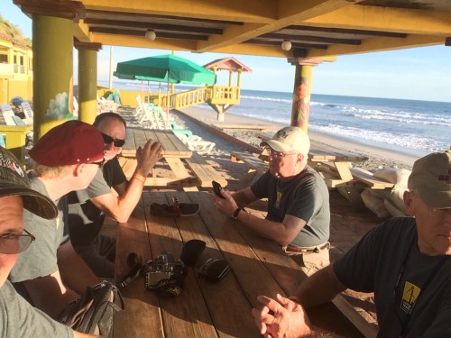 Team at Beach Table