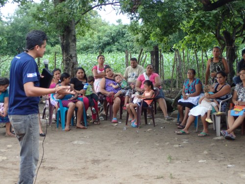 Danilo preaching the gospel.